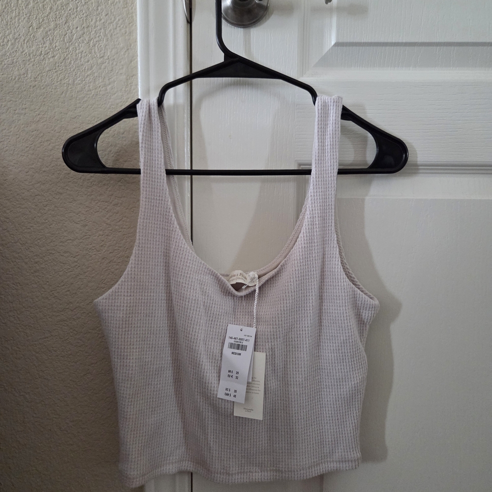 Abercrombie & Fitch Light Cream Tank Top